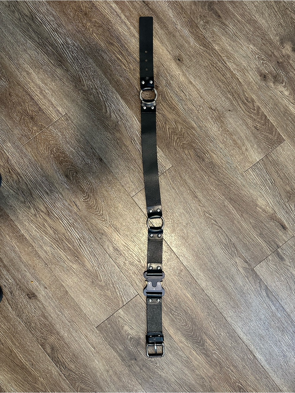 Alyx Black Leather Belt Sz M - Picture 6 of 7